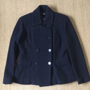 Donna Karen black double breasted jacket